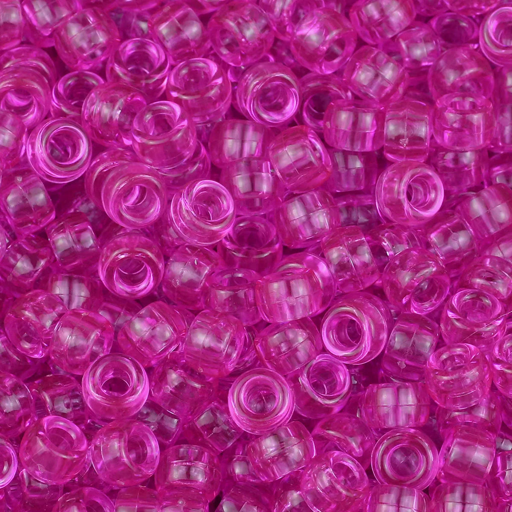 Multi-Colored Large Hole Pony Beads for Jewelry Making and Crafts - 200-1200 Pieces