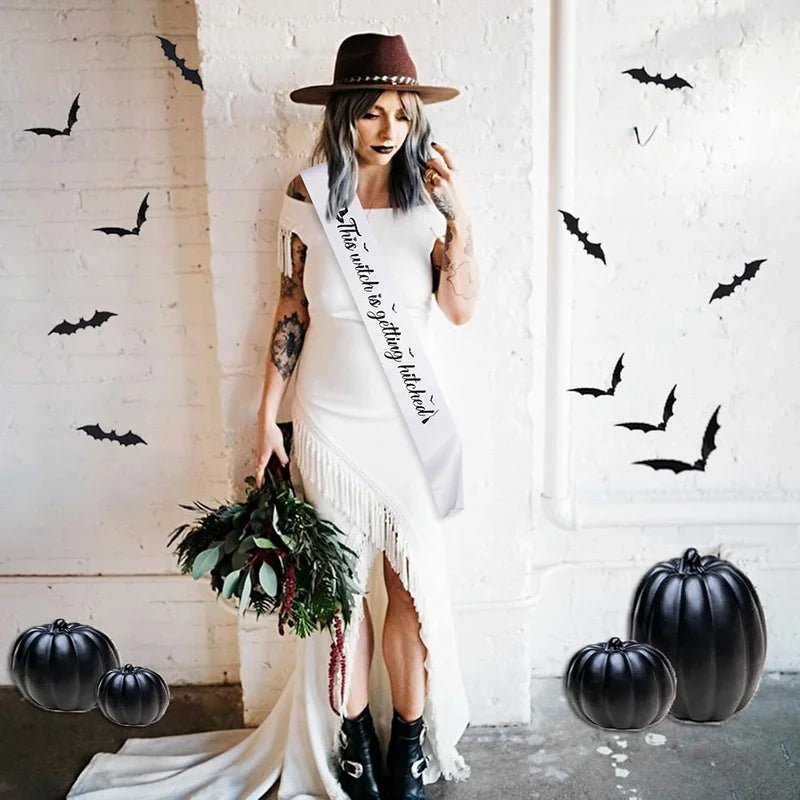Witch Theme Bachelorette Party Sash Set Halloween Wedding Covent Sashes - 7 Pcs