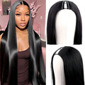 Human Hair Wigs 40 Inch V Part Brazilian Natural Color Glueless Long Wigs
