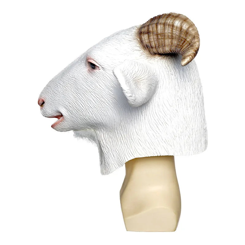 Funny Animal Goat Latex Mask for Halloween Carnival Party Trick