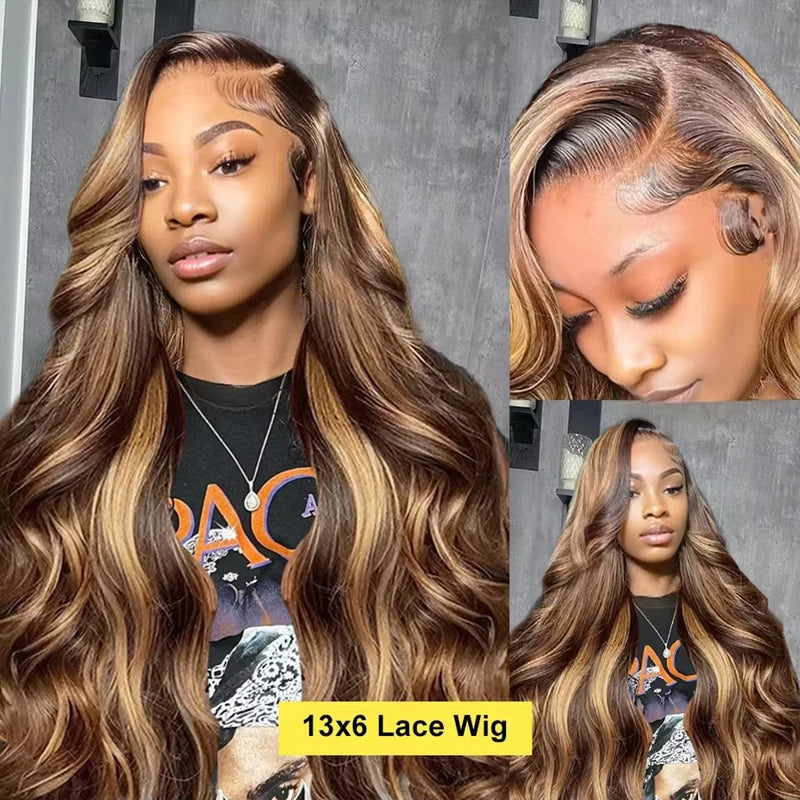 Long Human Hair Wigs with HD Transparent Lace Front Body Wave 13x4 13x6 18-46 Inch