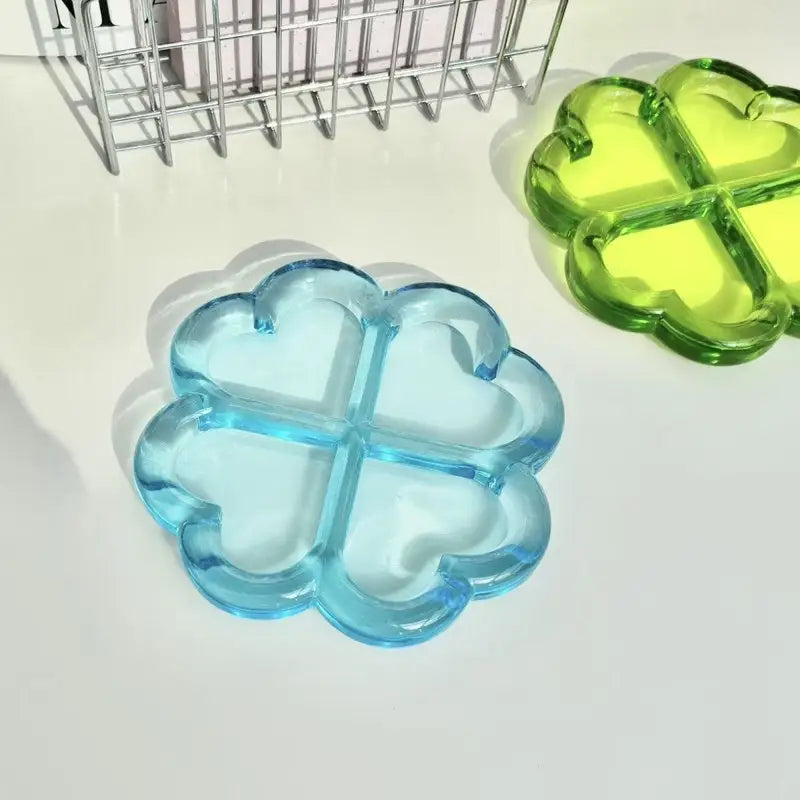 Cute Japanese Storage Box with Four-Leaf Clover Design - Lucky Ins Decor
