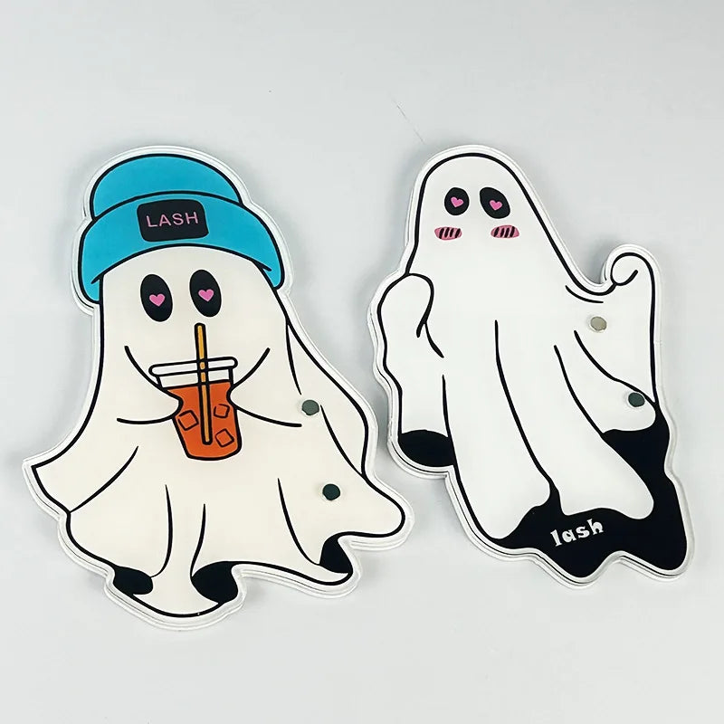 Halloween Ghost Pumpkin Head Acrylic Lash Pallet Lash Holder Eyelash Extension Display