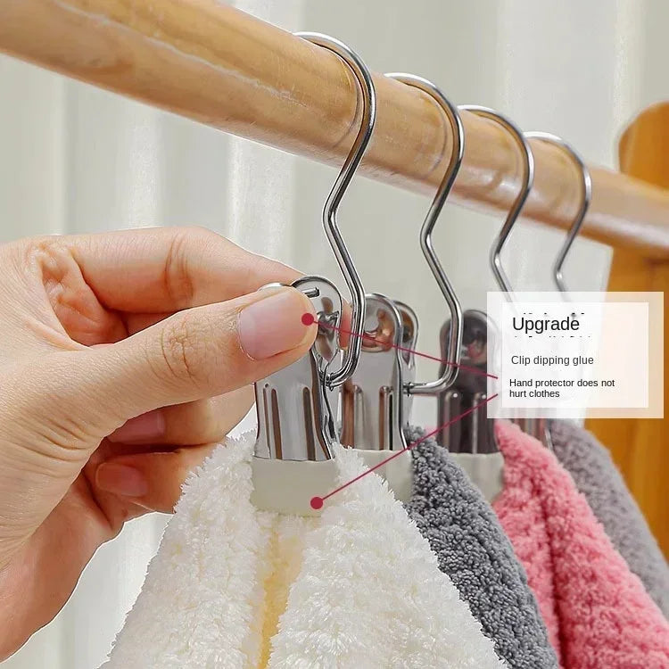Multifunctional Clothes Pegs Clip Laundry Tongs Pants Hanger Storage Hook