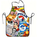 Retro Venezuelan Snacks Print Apron - Durable Kitchen Cooking Accessory