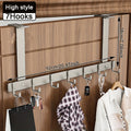 Over-the-Door Hooks 5/7 Metal Bathroom Organizer Rack Adjustable Coat Towel Hanger