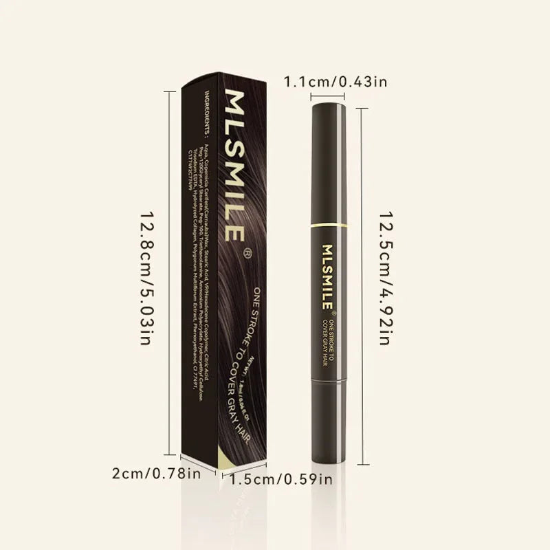 Temporary Hair Color Pen for Gray Root Coverage - Liquid Hair Dye Stick