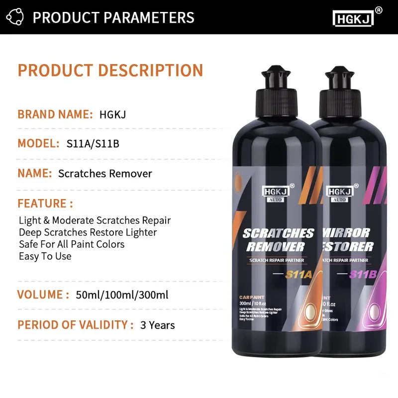 Car Scratch Repair Wax Kit - Polishing & Scratch Removal for Vehicle Body