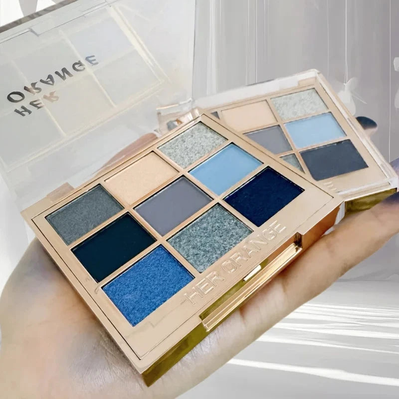 Multi-Color Eye Shadow Palette with Lipstick and Lip Gloss Set for Summer Makeup