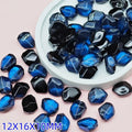 10Pcs Irregular Stone Shape Lampwork Glass Beads for Jewelry Making - Crystal Beads Wholesale