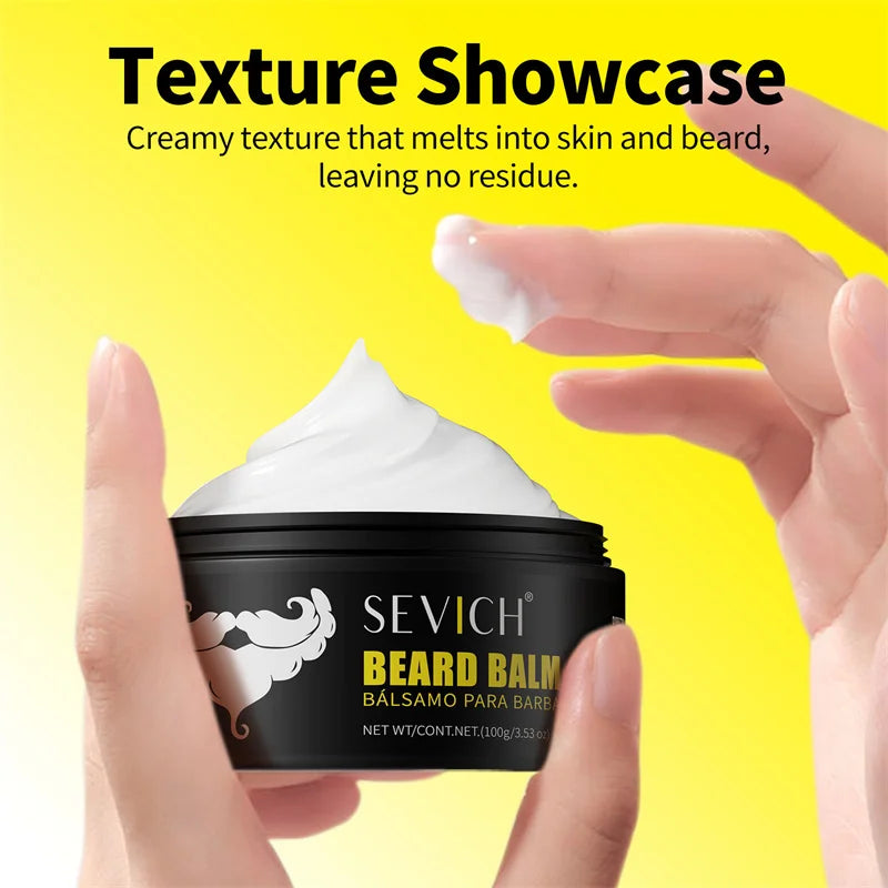 Men's Beard Balm Wax for Growth & Moisturizing - Smoothing & Styling
