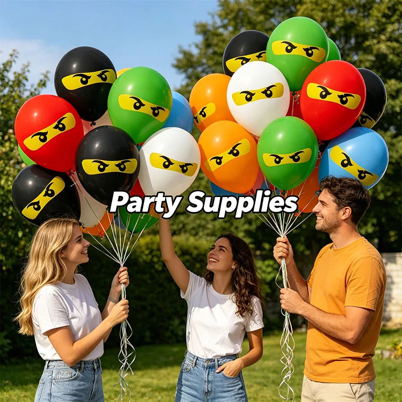 12-Pack Cartoon Themed Latex Balloons for Birthday Party Decorations