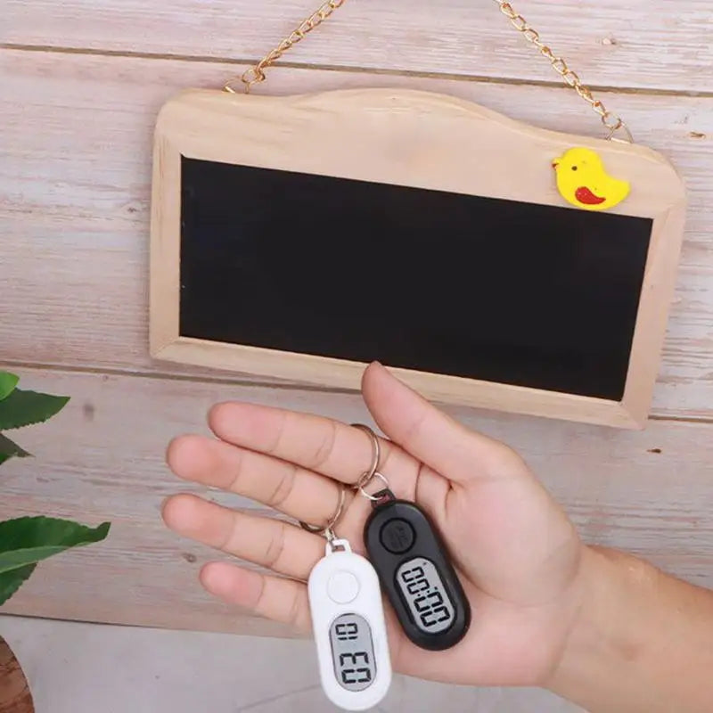 Digital Stopwatch Timer Keychain with LCD Screen Portable Countdown & Count-Up Timer