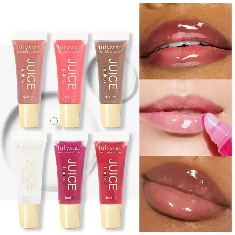 Watery Clear Lip Oil & Lip Gloss Set Moisturizing & Smoothing Lip Care