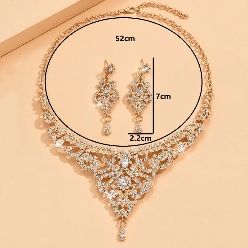 Luxury Rhinestone Jewelry Set for Women - Elegant Party Accessories