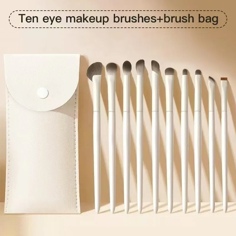 Makeup Brushes Kit for Eyeshadow Blush and Eyebrow - High Quality Eye Makeup Tool Set