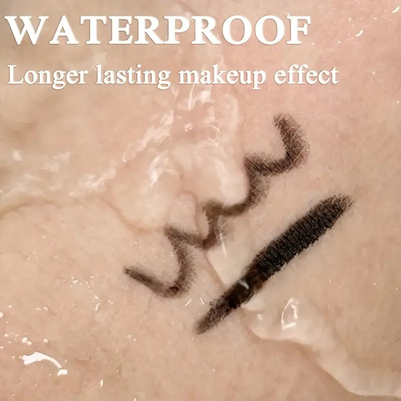 12pcs Waterproof Black Eyeliner Pencils - Smudge-Proof Long-Lasting Eye Makeup Set