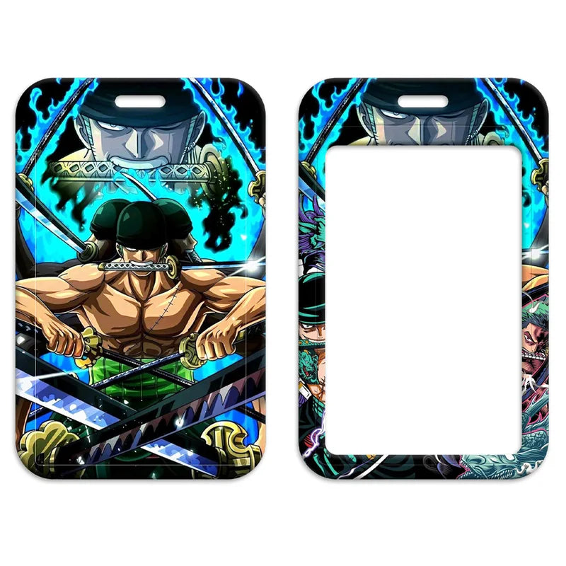 Anime Pirate Card Holder Lanyard with Neck Strap for Keys ID Phone Badge