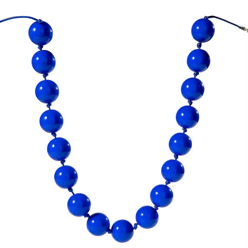 Colorful Bead Choker Necklace for Women Punk Resin Jewelry Gift Wholesale