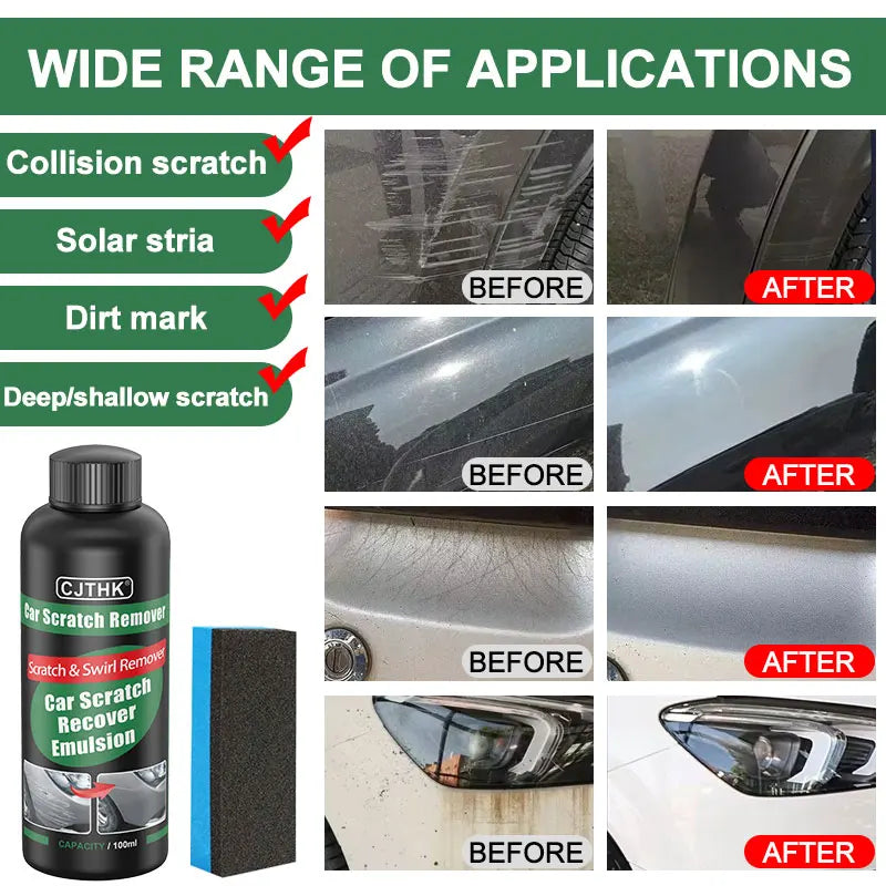 Car Scratch Remover Paint Care Kit with Polishing & Grinding Compound