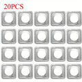Disposable Aluminum Foil Stove Burner Covers, Oil-Proof Gas Cooktop Protectors, 22x22cm, 20 Pack