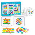 Kids Rainbow Wooden Puzzle Montessori Sensory Toy for Logical Thinking & Matching