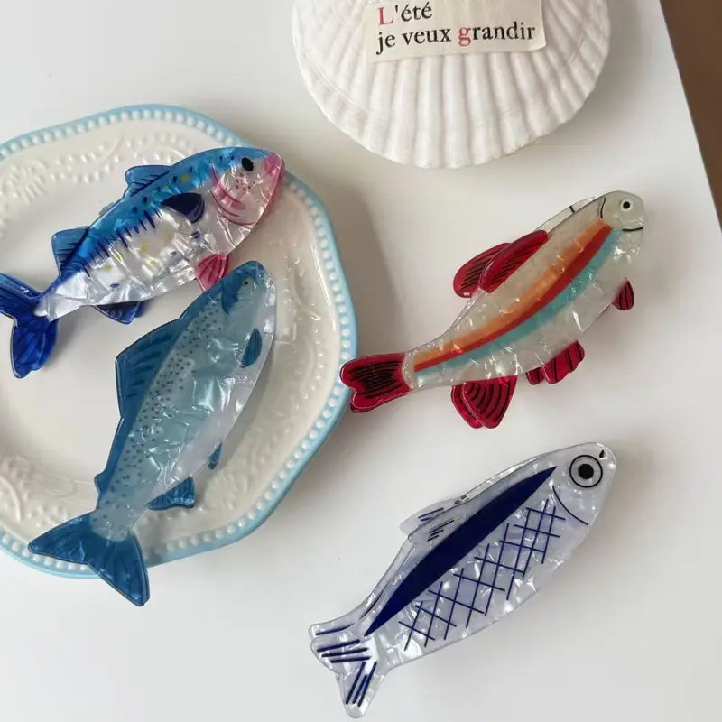 Cute Fish-Shaped Back-of-Head Hair Clip - Small Hair Accessory for Daily Wear