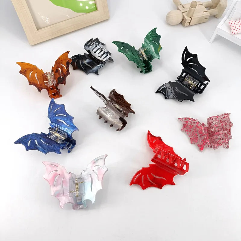 Bat-Shaped Halloween Hair Accessory for Women - Updo Festival Hair Grab