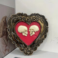 Skull Heart Love Statue for Wedding Halloween Home Decor - Party Decoration