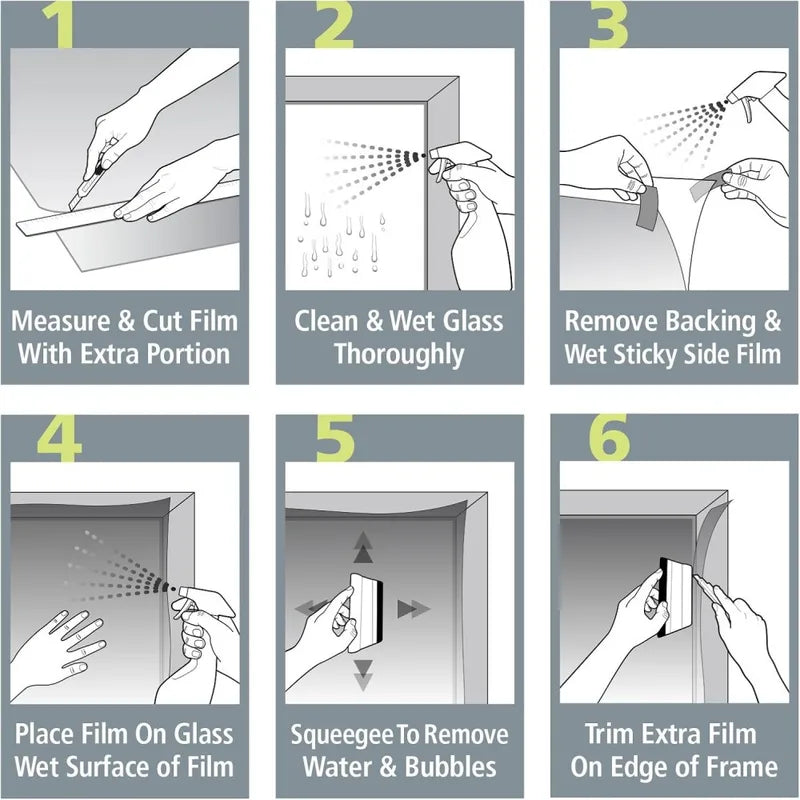 Heat Rejection Sun Control Window Film - Light Tint UV Blocking for Home & Car