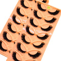7-Pair 3D Cat Eye False Eyelashes Dramatic Mink Look Wholesale Makeup Accessories