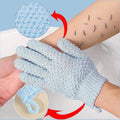 Exfoliating Shower Gloves for Body Peeling and Skin Moisturizing - Pink & Blue