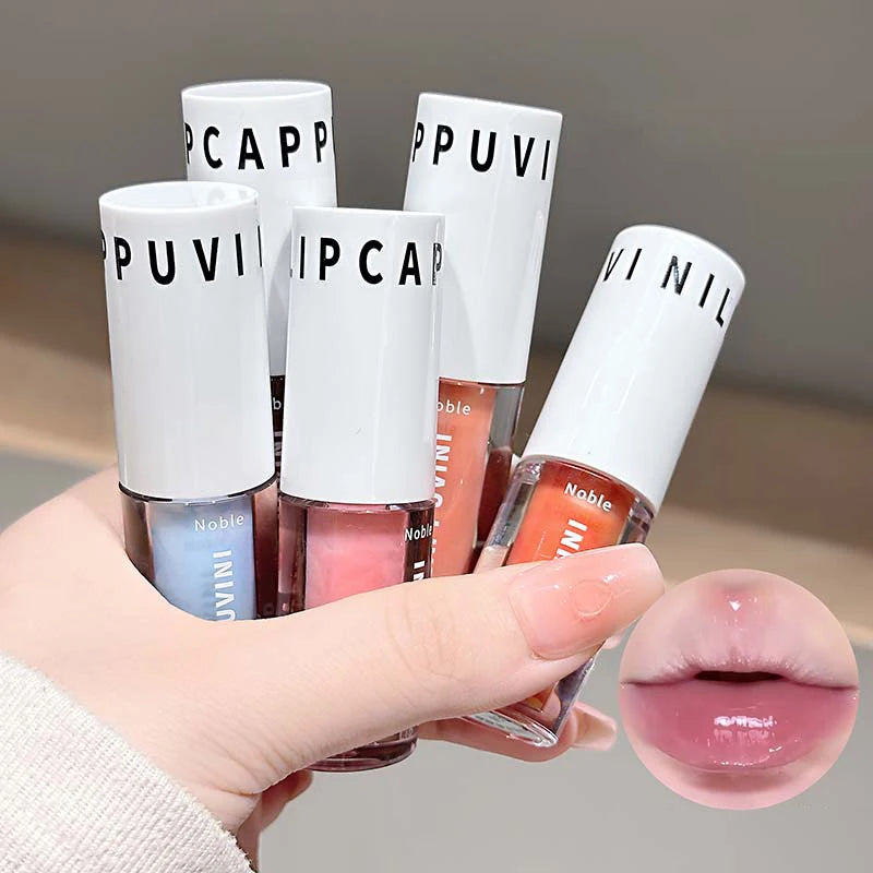 Hydrating Lip Gloss with Mirror - Moisturizing, Long-Lasting, Clear & Colorful Options
