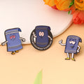 Set of 3 Anime Magic Towel Toweliie Enamel Pins Brooches Backpack Lapel Badge Gift