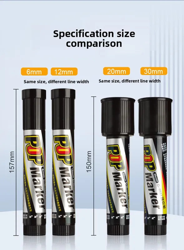 Waterproof Refillable Markers Set for Art & Craft Drawing Posters