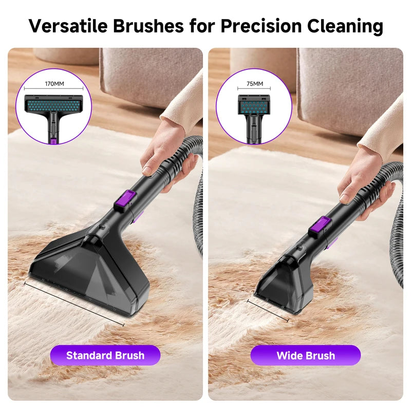 Handheld Carpet Cleaner Machine 530W for Pet Hair Upholstery & Deep Stains