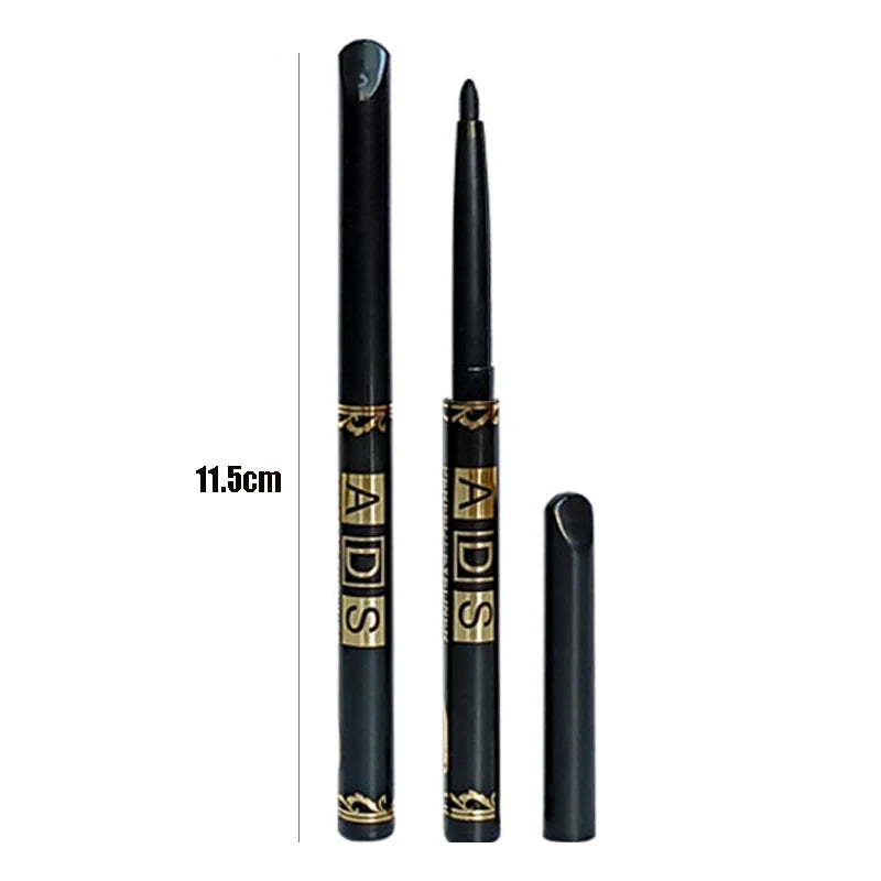 Waterproof Gel Eyeliner Pencil Set - Quick Dry, Long-Lasting, Matte Finish