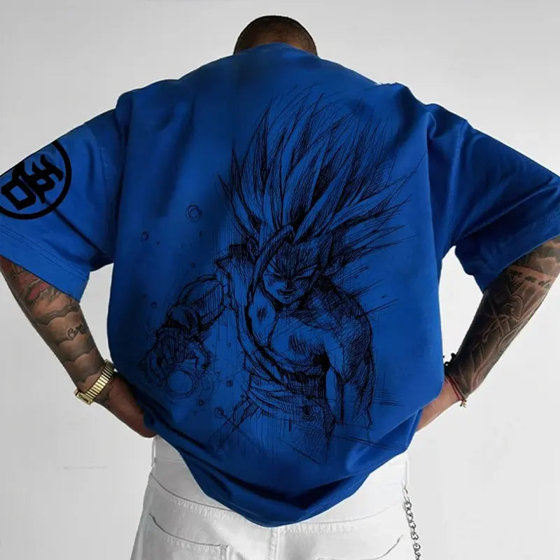 Dragon Ball Animation T-Shirt for Men and Kids - Summer Casual Short Sleeve Top