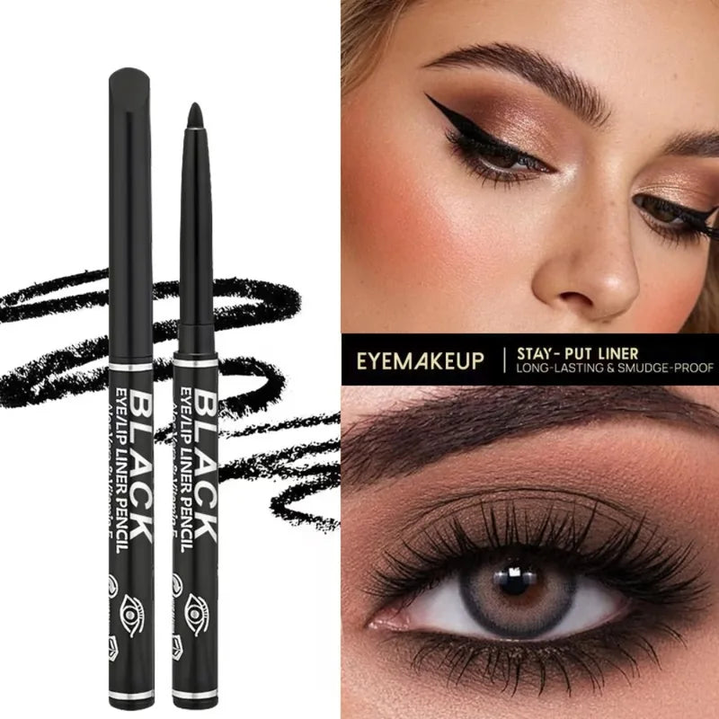 Waterproof Gel Eyeliner Pencil - Long-Lasting, Smudge-Proof, Multi-Use Makeup Tool