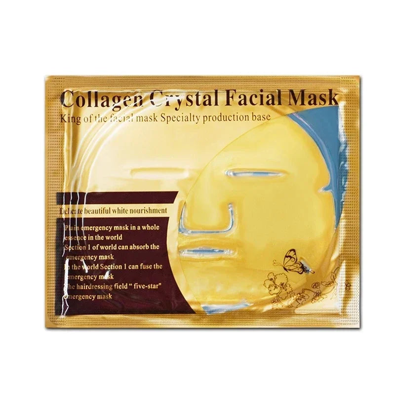 Crystal Collagen Gold Face Masks - Anti-Aging, Hydrating, Moisturizing 10 Pack