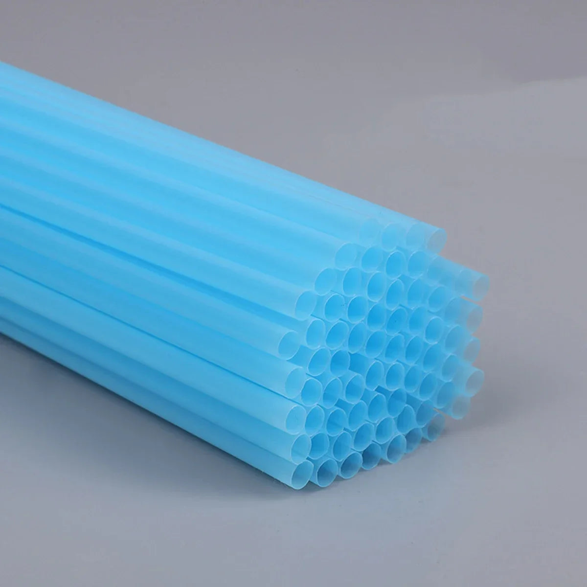 100 Pcs Colorful Reusable Plastic Drinking Straws for Parties & Events