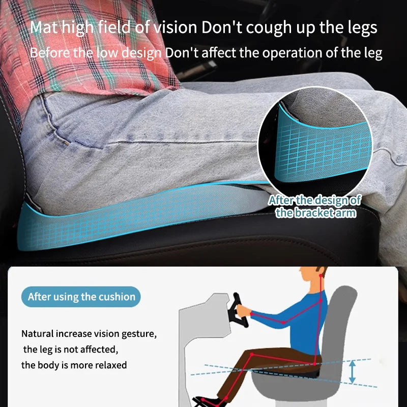 Orthopedic Memory Foam Prostate Cushion for Tailbone Sciatica Pain Relief - Non Slip Seat Pad