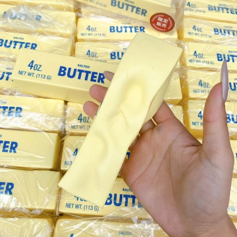 Slow Rising Butter Bar Squishy Toy - Stress Relief Fidget Toy for Kids & Adults