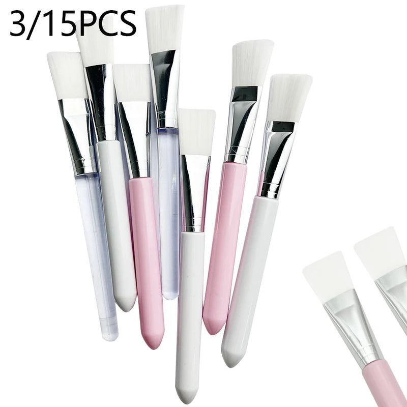 Facial Mask Brush Kit 3/15 Pcs Makeup Tools for Esthetician & DIY Face Mask Application