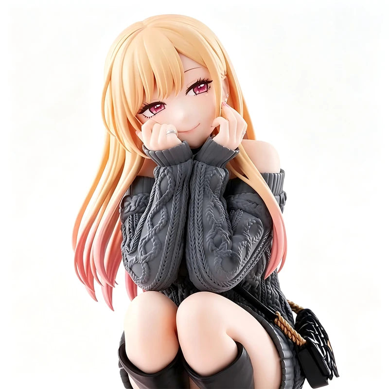 Anime Marin Kitagawa Squatting Pose PVC Figure 10CM Doll Collection Toy