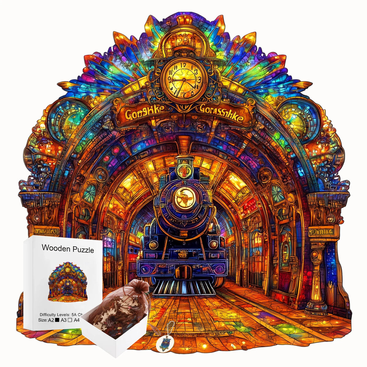Wooden Puzzle Toy - Fantasy Themed Decorative Gift for Kids & Teens