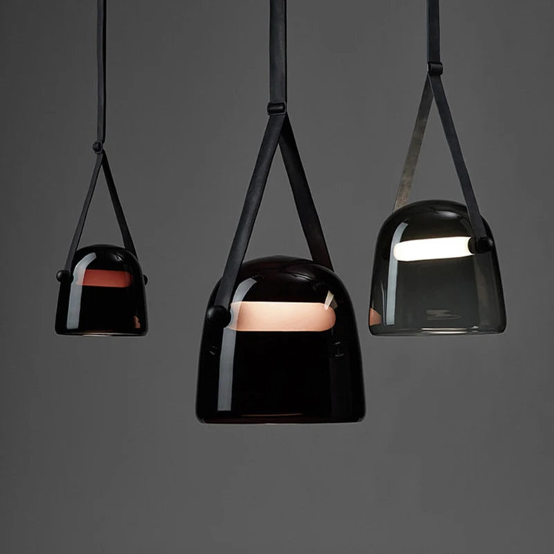 Modern Glass LED Pendant Light for Living Room & Bedroom - Indoor Decorative Lighting