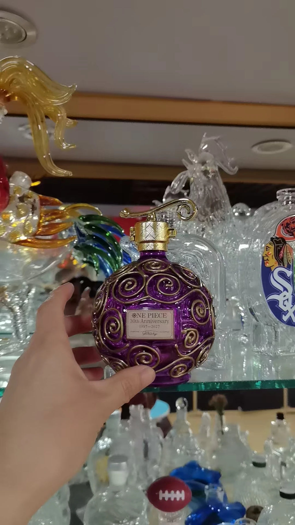 Anime Devil Fruit Glass Liquor Decanter Collectible Barware - 30th Anniversary