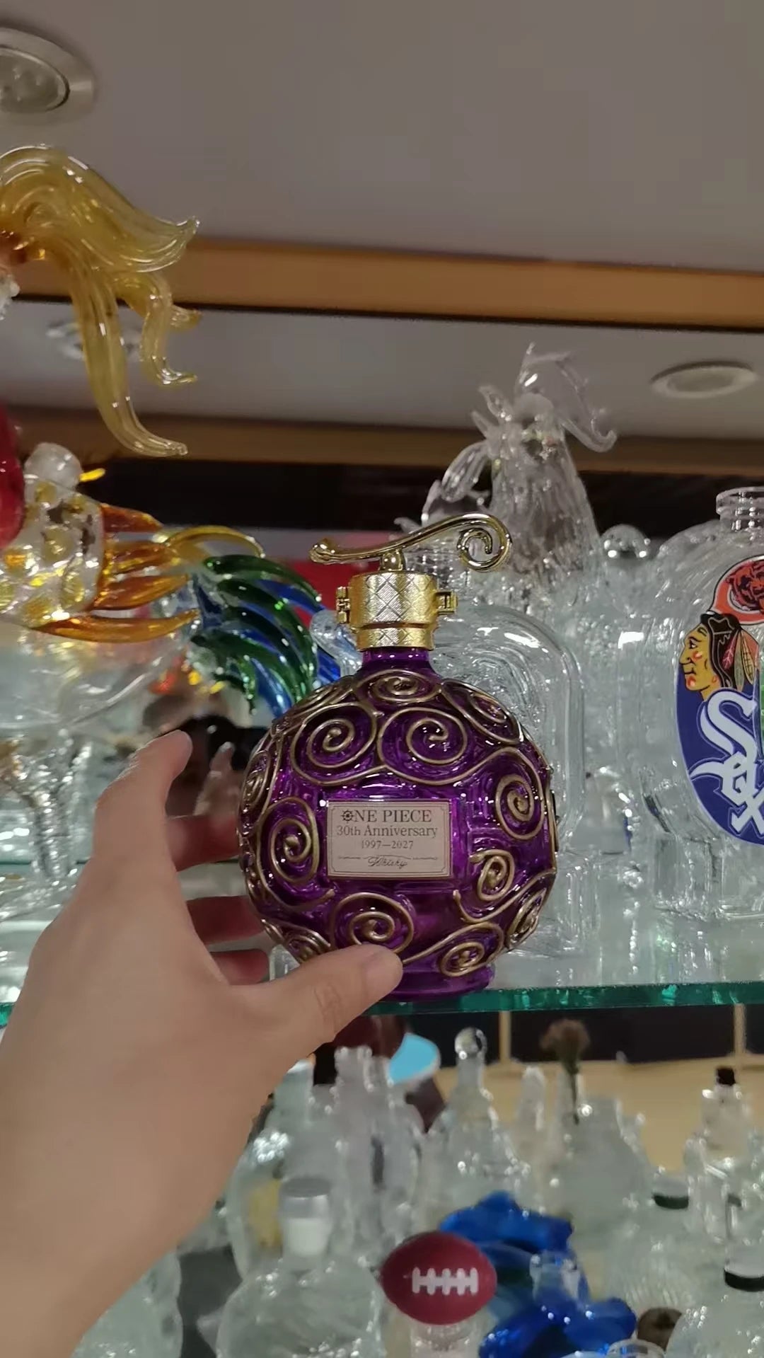 Anime Devil Fruit Glass Liquor Decanter Collectible Barware - 30th Anniversary