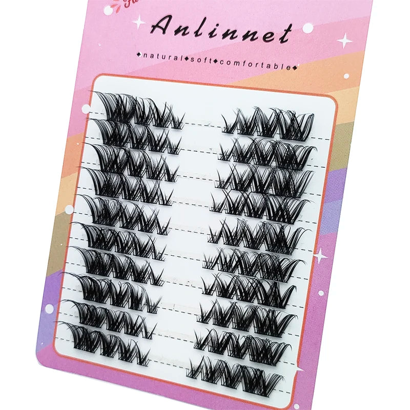 False Eyelashes 80 Bundles Mink 3D Russian Natural Volume Makeover